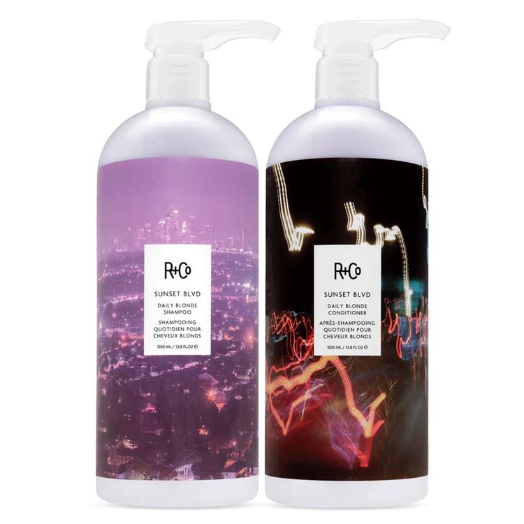 R+Co Sunset Blvd | Shampooing Quotidien pour Cheveux Blonds — Éclat lumineux et douceur pour cheveux blonds
