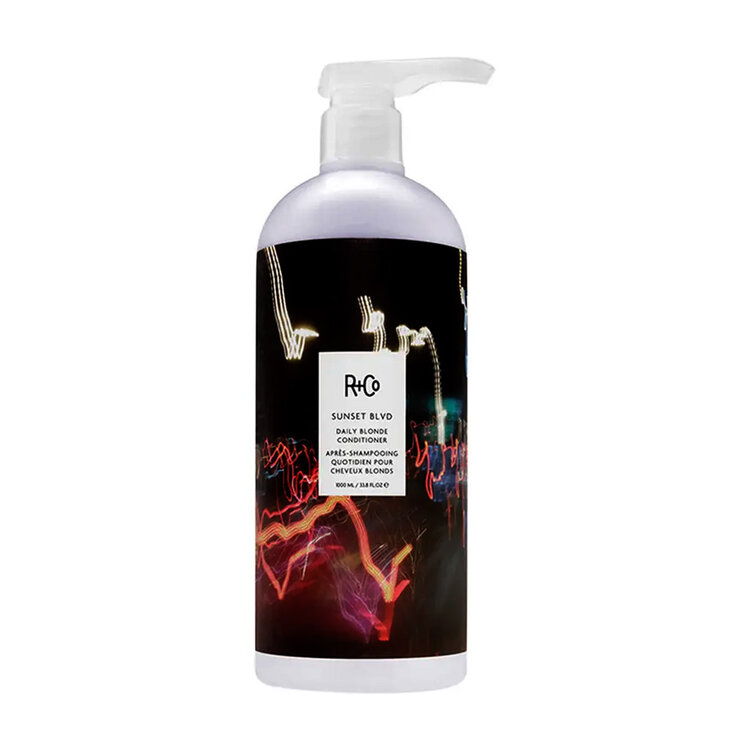 R+Co Sunset Blvd | Après-Shampooing Quotidien pour Cheveux Blonds — Éclat lumineux et douceur pour cheveux blonds