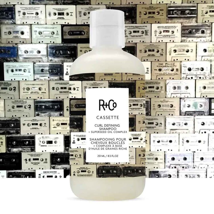R+Co Cassette | Shampooing pour Cheveux Bouclés + Complexe à Base d'Huile de Graines Riche — Définition souple et hydratation légère pour boucles