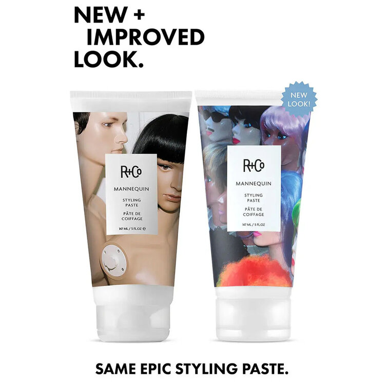 R+Co Mannequin | Styling Paste — Flexible Texture and Natural Shine Definition