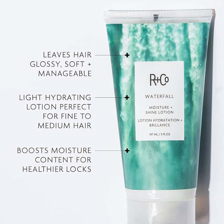 R+Co Waterfall | Lotion Hydratation + Brillance - Soin Léger Éclat Et Douceur