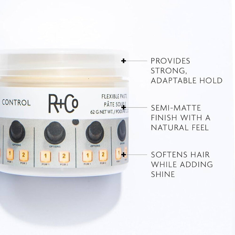 R+Co Control | Pâte Souple (62g/2.2oz) - Définition Flexible Et Fini Naturel