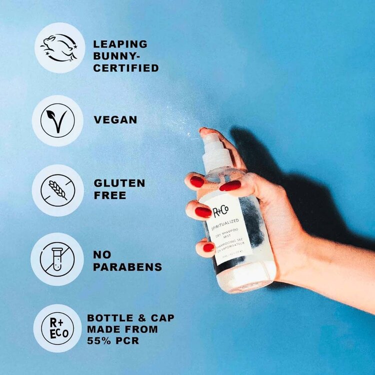 R+Co Spiritualized | Shampooing Sec en Vaporisateur (119ml/4.2oz) - Rafraîchit et Purifie Sans Résidus