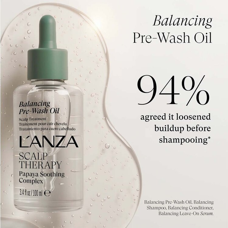 L'ANZA Scalp Therapy | Huile Pré-Lavage - Complexe Apaisant Papaye Équilibrant (100ml/3.4oz)