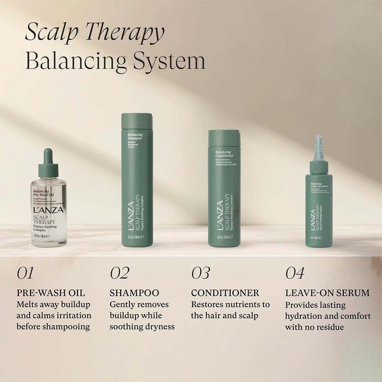 L'ANZA Scalp Therapy | Leave-On Serum - Papaya Soothing Balancing Complex (100ml/3.4oz)