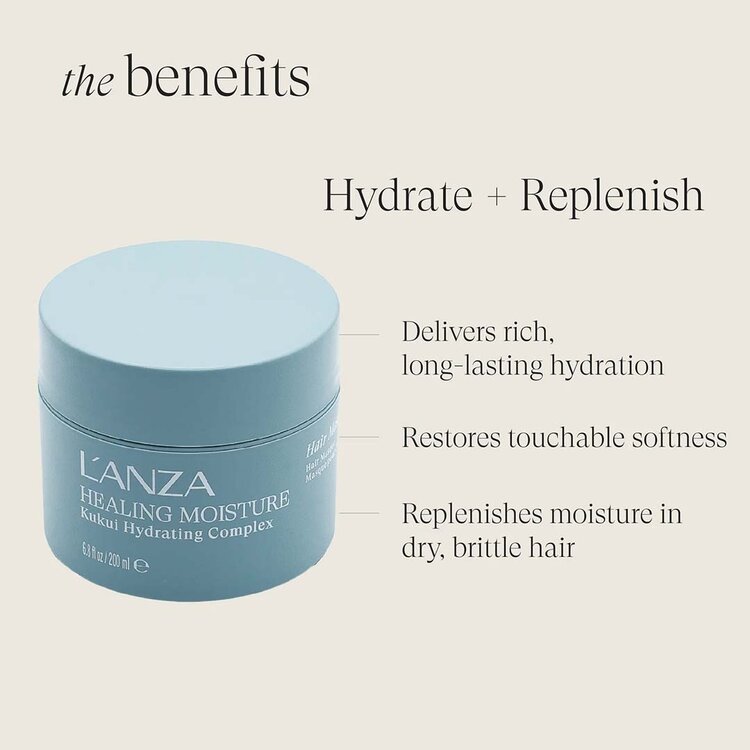 L'ANZA Healing Moisture | Masque (200ml/6.8oz) - Hydratation intense au kukui
