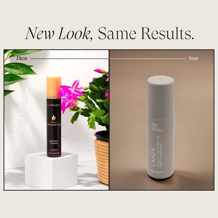 L'ANZA Keratin Healing Oil | Defrizz Cream - Traitement Lissant Anti-Frisottis (140ml/4.7oz)