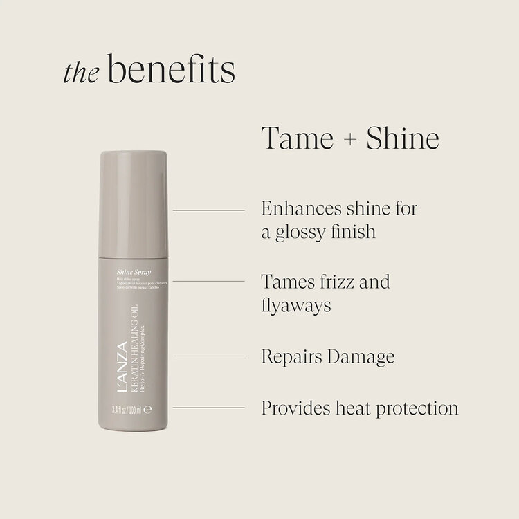 L'ANZA Keratin Healing Oil | Shine Spray - Lightweight Gloss And Frizz Control (100ml/3.4oz)