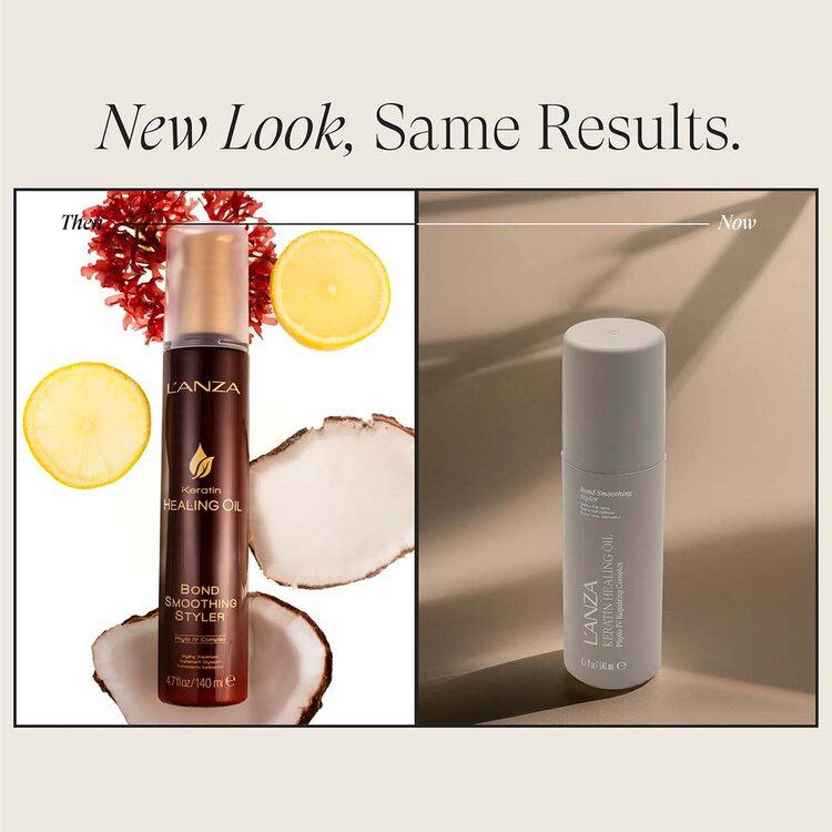L'ANZA Keratin Healing Oil | Bond Smoothing Styler - Traitement Stylisant Lissant (140ml/4.7oz)
