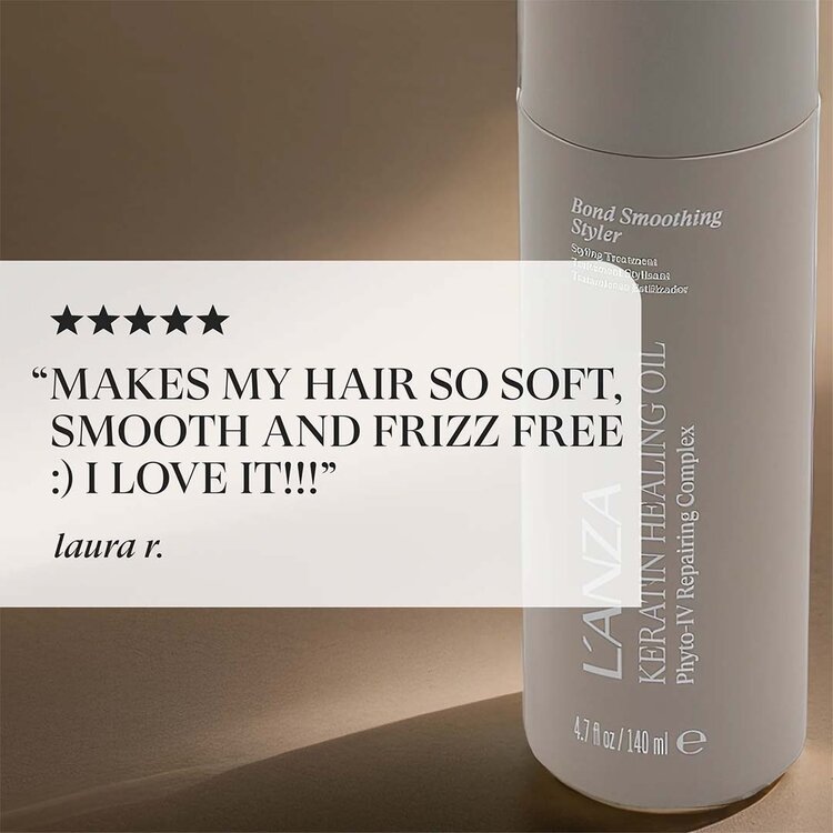 L'ANZA Keratin Healing Oil | Bond Smoothing Styler - Smoothing Styling Treatment (140ml/4.7oz)