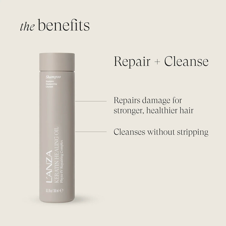 L'ANZA Keratin Healing Oil | Shampoo - Repairing Moisture Cleanser