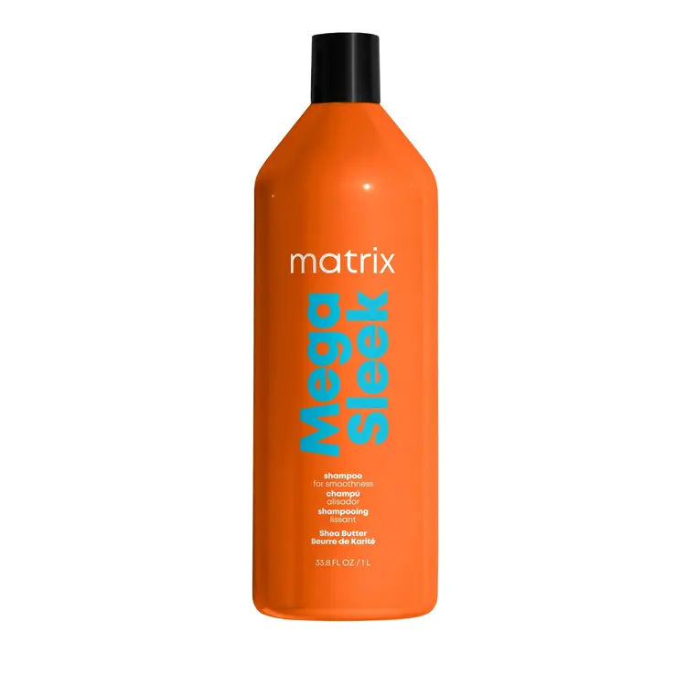 MATRIX Mega Sleek | Shampoo for Smoothness - Frizz Control and Smooth Finish (1000ml/33.8oz)