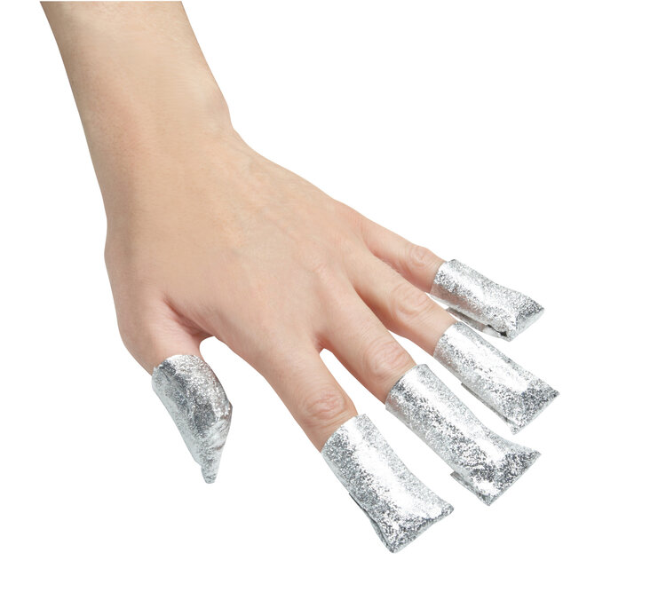GRAHAM BEAUTY SILKLINE | Enveloppe Aluminium pour enlever le vernis - GELFOILNC (Paquet de 100)