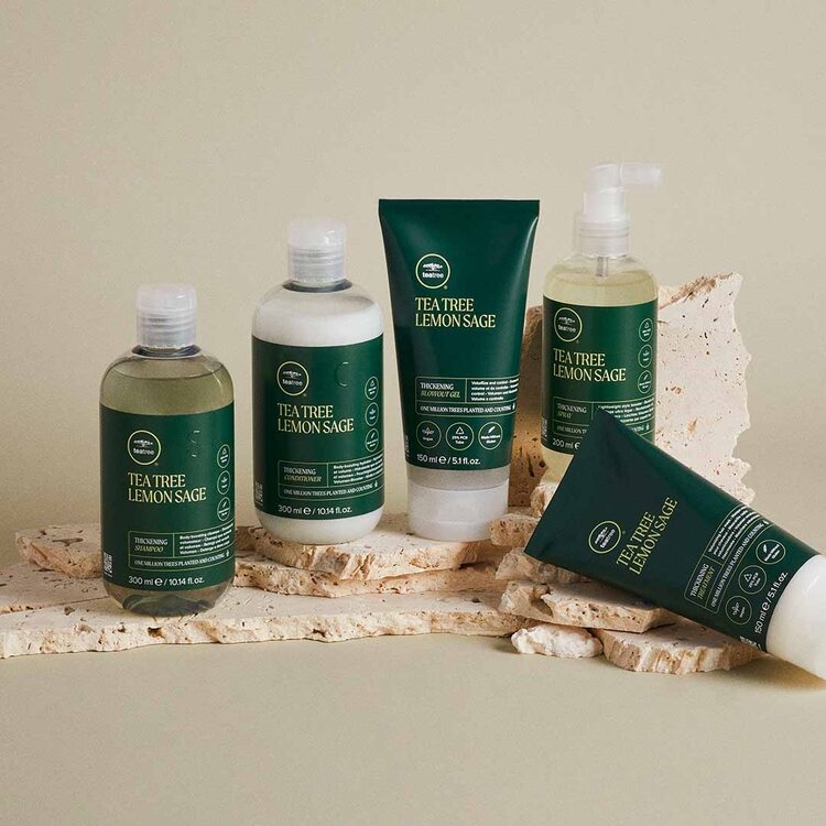 PAUL MITCHELL Tea Tree | Lemon Sage | Thickening Blowout Gel - Gel Volume et Contrôle pour un Brushing Plus Dense (150ml/5.1oz)