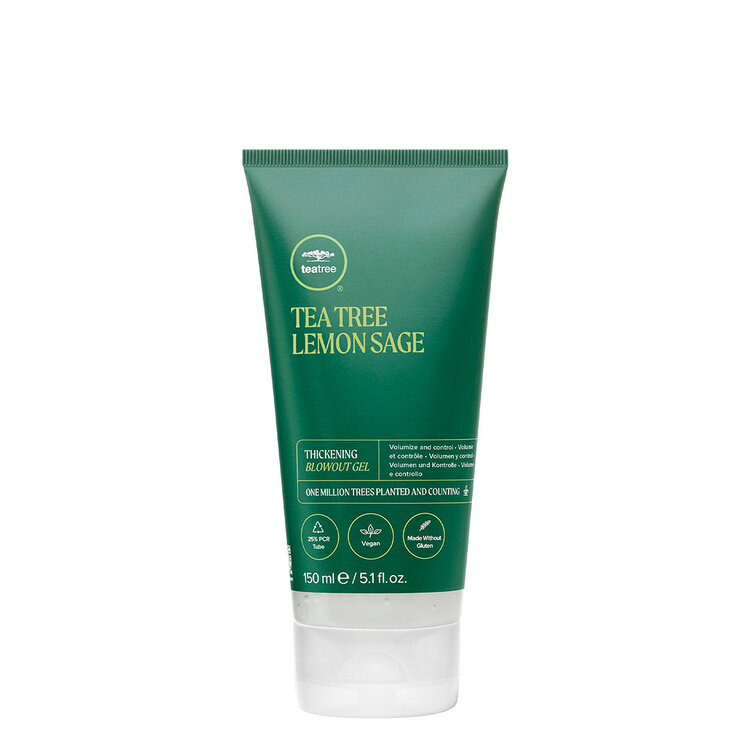 PAUL MITCHELL Tea Tree | Lemon Sage | Thickening Blowout Gel - Gel Volume et Contrôle pour un Brushing Plus Dense (150ml/5.1oz)