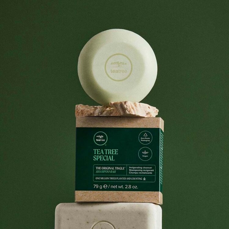 PAUL MITCHELL Tea Tree | Special | The Original Tingle Shampoo Bar - Refreshing Solid Shampoo For All Hair Types (79g/2.8oz)