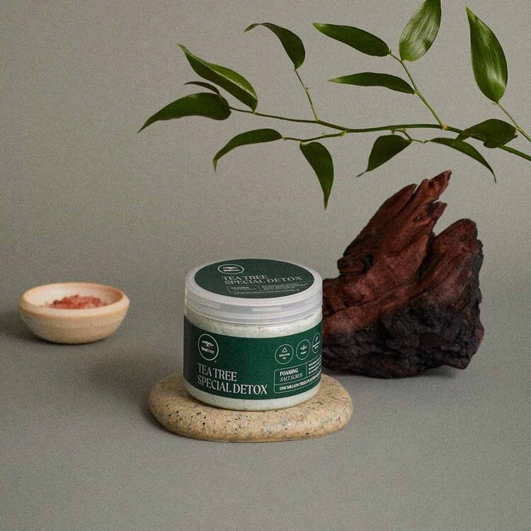 PAUL MITCHELL Tea Tree | Special Detox | Foaming Salt Scrub - Purifying Scalp Exfoliating Scrub (192g/6.8oz)