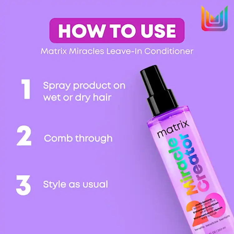 MATRIX Miracle Creator | Multi-Tasking Leave-In Treatment - Complete Care for All Hair Types (400ml/13.5oz)