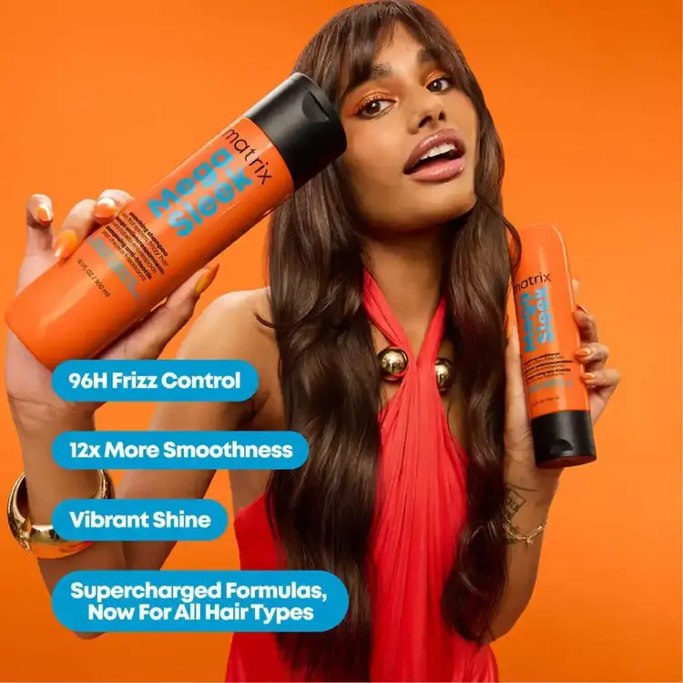 MATRIX Mega Sleek | Shampoo for Smoothness - Frizz Control and Smooth Finish (300ml/10.1oz)