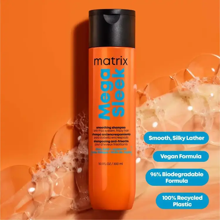 MATRIX Mega Sleek | Shampooing Lissant - Contrôle des Frisottis et Douceur (300ml/10.1oz)