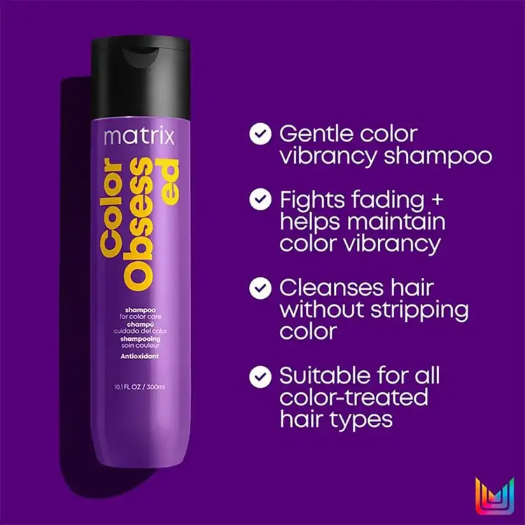 MATRIX Color Obsessed | Color Care Shampoo - Color Protection and Shine (1000ml/33.8oz)
