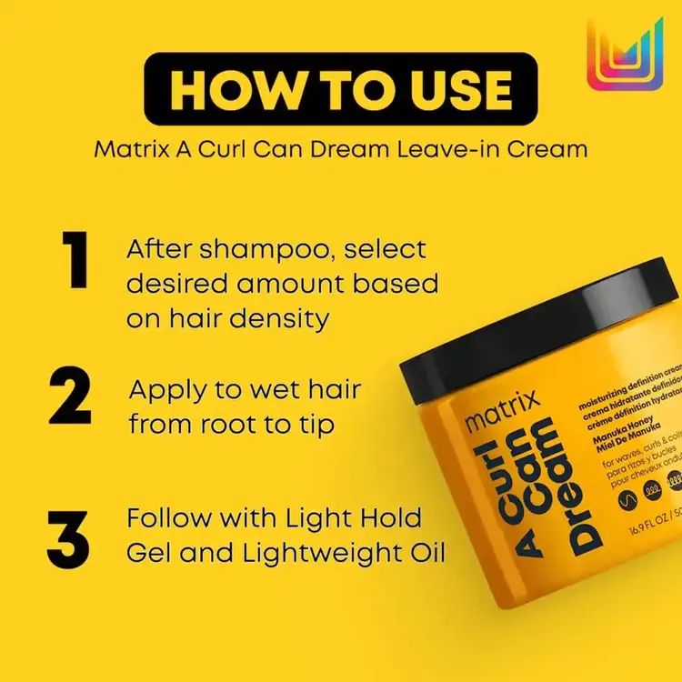 MATRIX A Curl Can Dream | Moisturizing Cream - Hydration and Curl Definition (500ml/16.9oz)