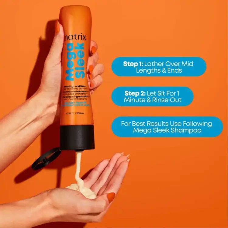 MATRIX Mega Sleek | Conditioner for Smoothness - Frizz Control and Shine (300ml/10.1oz)