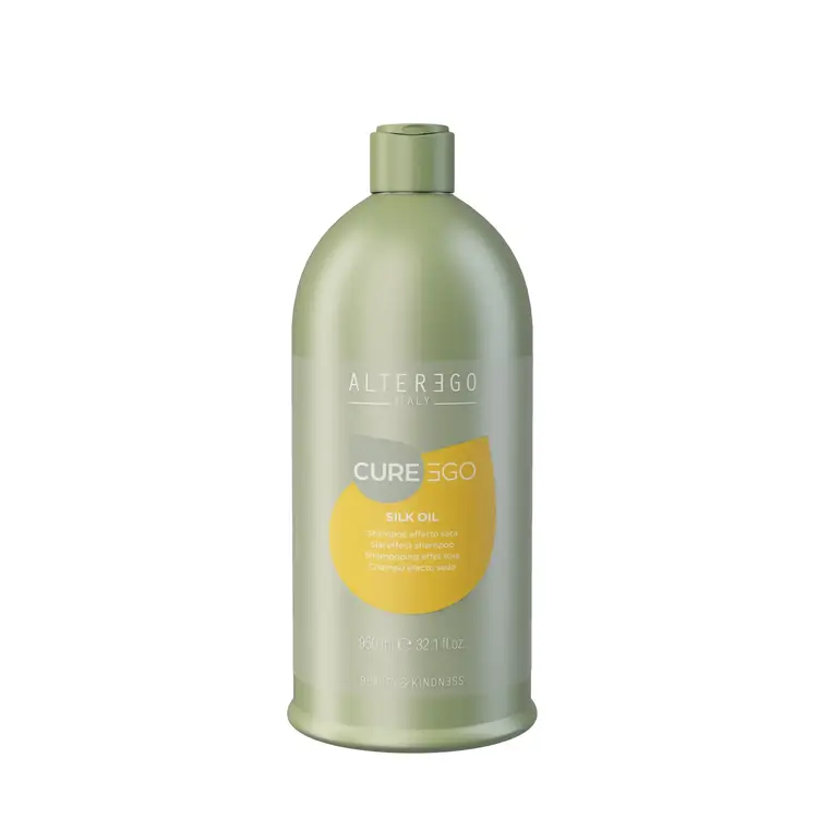 ALTER EGO Curego | Silk Oil | Silk Effect Shampoo - Gently Cleanses for Soft, Shiny, Silky Hair