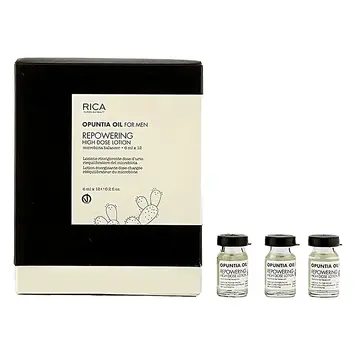 RICA Opuntia Oil For Men | Repowering High Dose Lotion (12x6ml/0.2fl. oz)