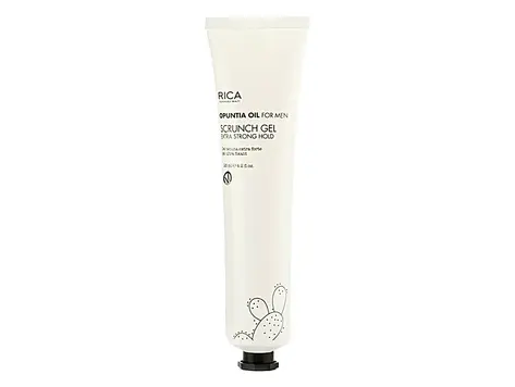 RICA Opuntia Oil For Men | Scrunch Gel Extra Strong Hold (125ml/4.2fl. oz)