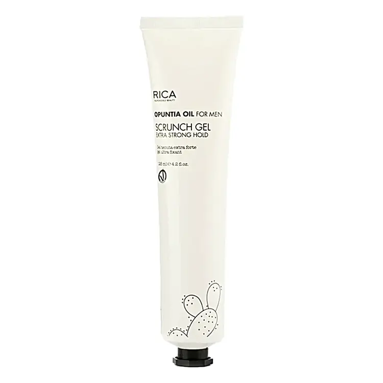 RICA Opuntia Oil For Men | Scrunch Gel Extra Strong Hold - Extra Strong Hold Styling Gel (125ml/4.2fl. oz)