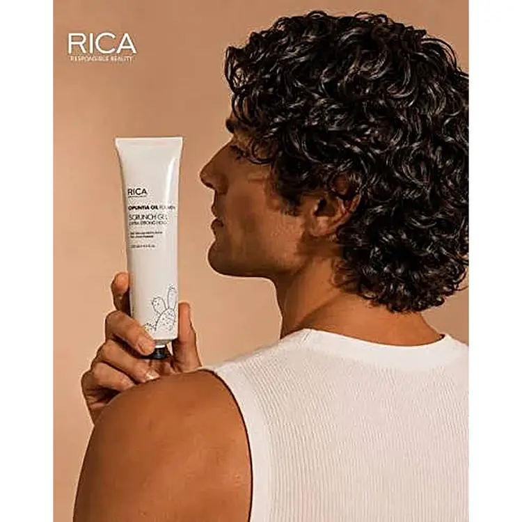 RICA Opuntia Oil For Men | Scrunch Gel Extra Strong Hold - Extra Strong Hold Styling Gel (125ml/4.2fl. oz)