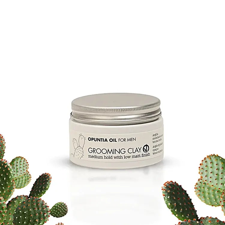 RICA Opuntia Oil For Men | Grooming Clay - Argile Coiffante Homme (100ml/3.4oz)