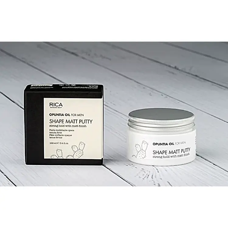 RICA Opuntia Oil For Men | Shape Matt Putty - Texture Mate et Fixation Naturelle (100ml/3.4oz)
