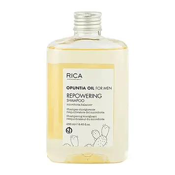 RICA Opuntia Oil For Men | Repowering Shampoo (250ml/8.45oz)