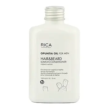 RICA Opuntia Oil For Men | Hair & Beard Leave-In Conditioner (150ml/5.1fl. oz)