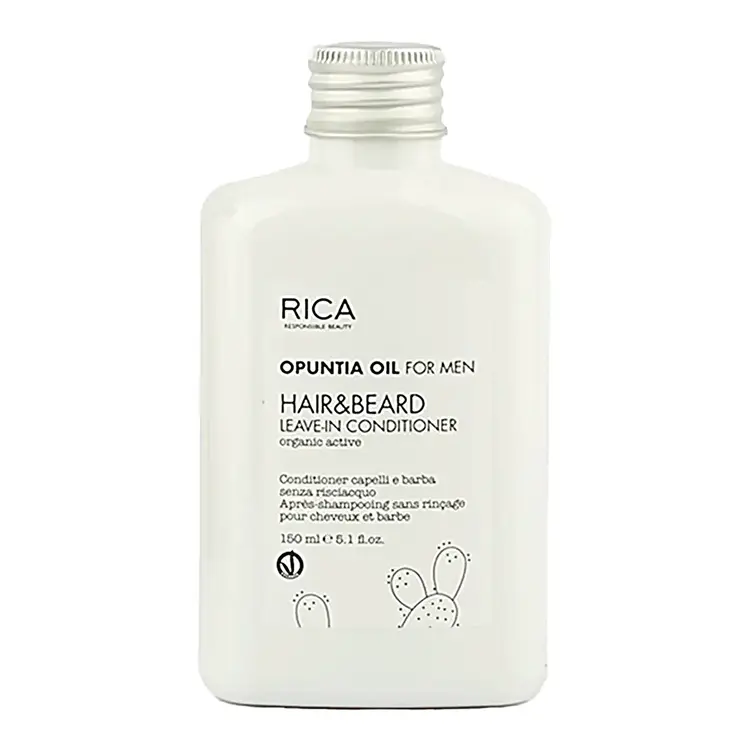 RICA Opuntia Oil For Men | Hair & Beard Leave-In Conditioner - Hair & Beard Care (150ml/5.1fl. oz)