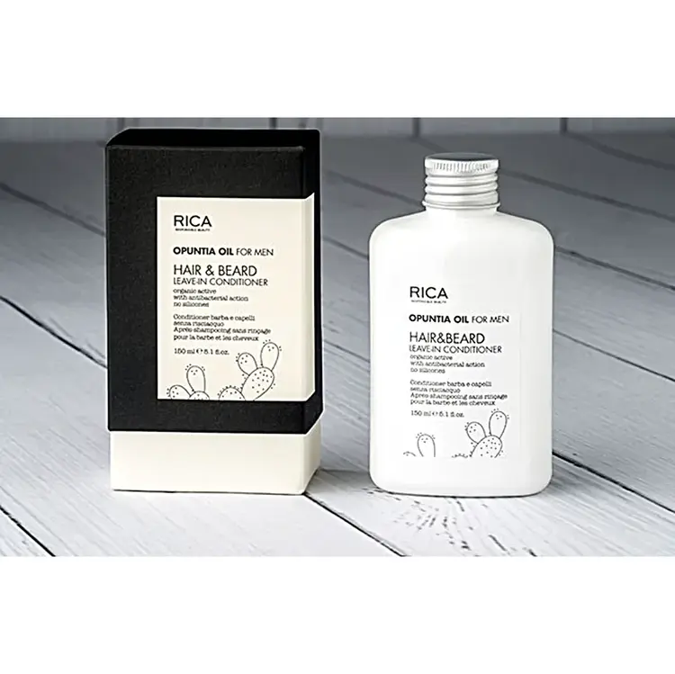 RICA Opuntia Oil For Men | Hair & Beard Leave-In Conditioner - Hair & Beard Care (150ml/5.1fl. oz)