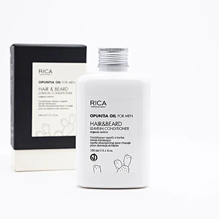 RICA Opuntia Oil For Men | Hair & Beard Leave-In Conditioner - Hair & Beard Care (150ml/5.1fl. oz)