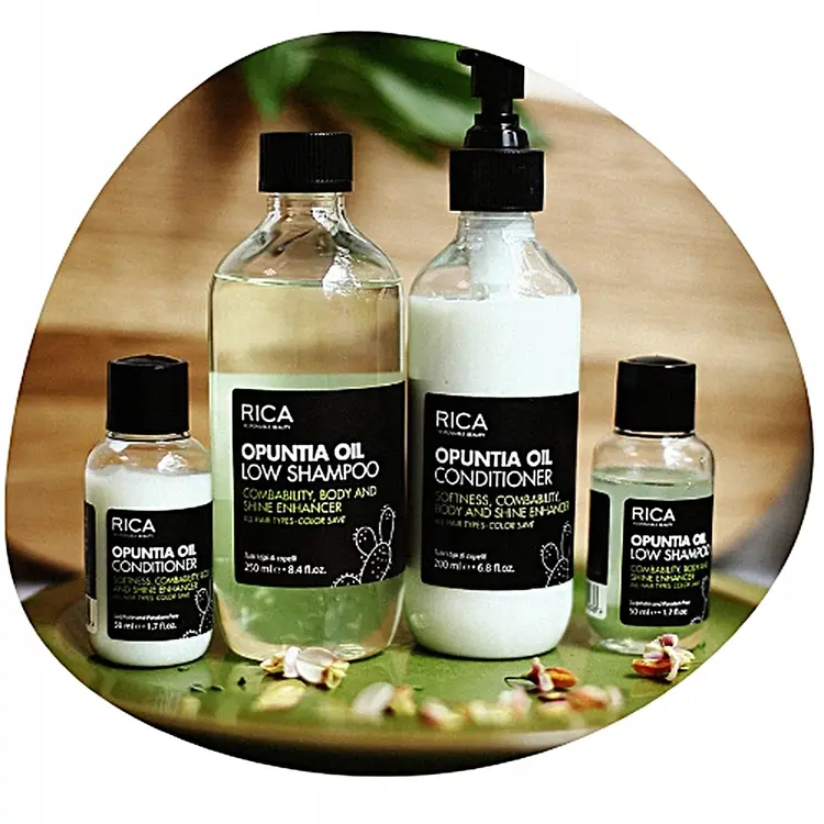 RICA Naturica | Opuntia Oil Low Shampoo - Gentle Shampoo with Opuntia Oil (1000ml/33.8oz)