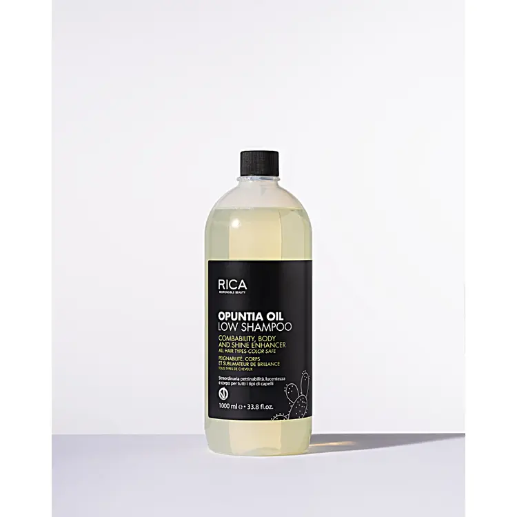 RICA Naturica | Opuntia Oil Low Shampoo - Gentle Shampoo with Opuntia Oil (1000ml/33.8oz)