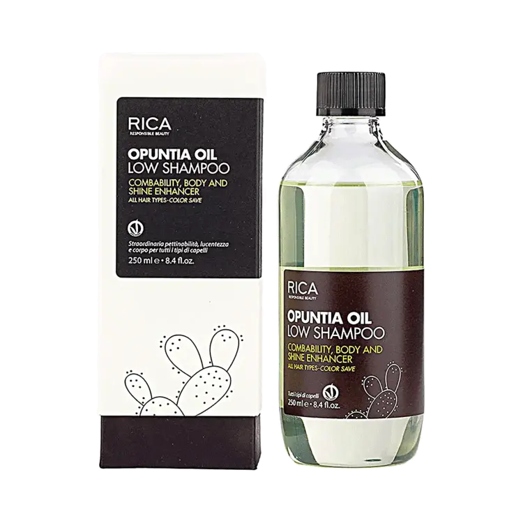 RICA Naturica | Opuntia Oil Low Shampoo - Gentle Shampoo with Opuntia Oil (1000ml/33.8oz)