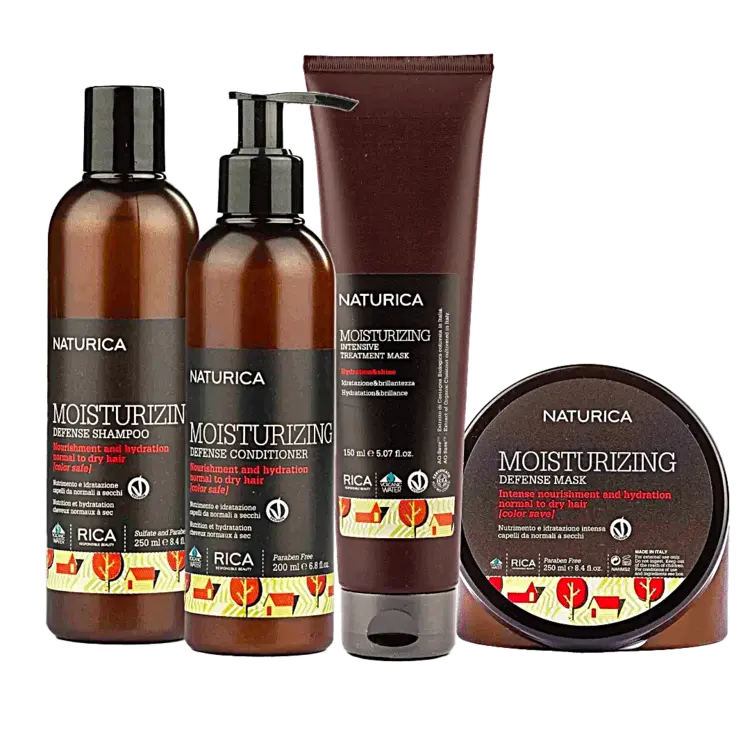 RICA Naturica | Moisturizing Defense Shampoo - Nourishing and Hydrating (250ml/8.45oz)