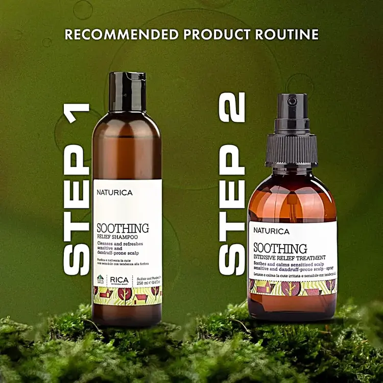 RICA Naturica | Soothing Relief Shampoo - Soothing Shampoo (250ml/8.45oz)