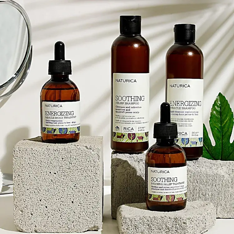 RICA Naturica | Energizing Miracle Shampoo - Nettoyant Doux et Fortifiant (250ml/8.45oz)