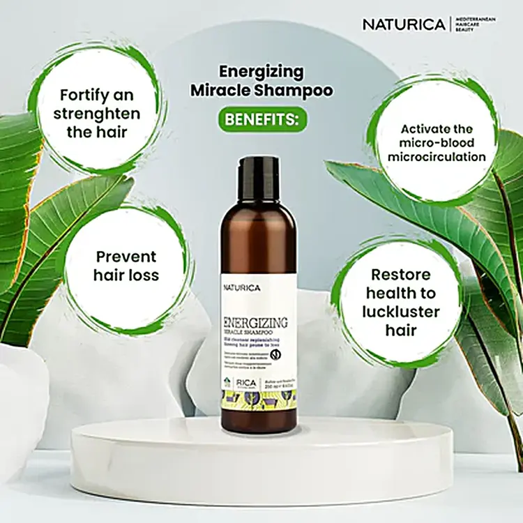 RICA Naturica | Energizing Miracle Shampoo - Shampooing Miracle Énergisant (1000ml/33.8oz)