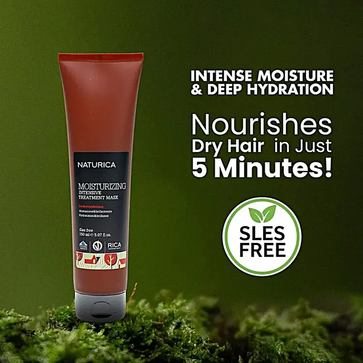 RICA Naturica | Masque Traitement Intensif Hydratant - Hydratation et Brillance (150ml/5.07oz)