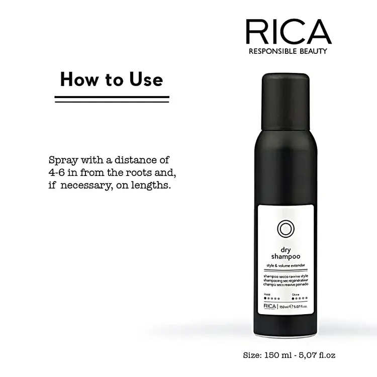 RICA Naturica | Dry Shampoo - Spray Sec Parfumé (150ml/5.07fl. oz)