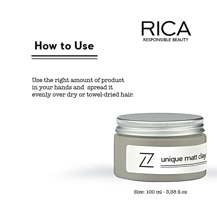 RICA Naturica | Unique Matt Clay - Argile Modelante Ultra-Flexible Effet Mat (100ml/3.38oz)