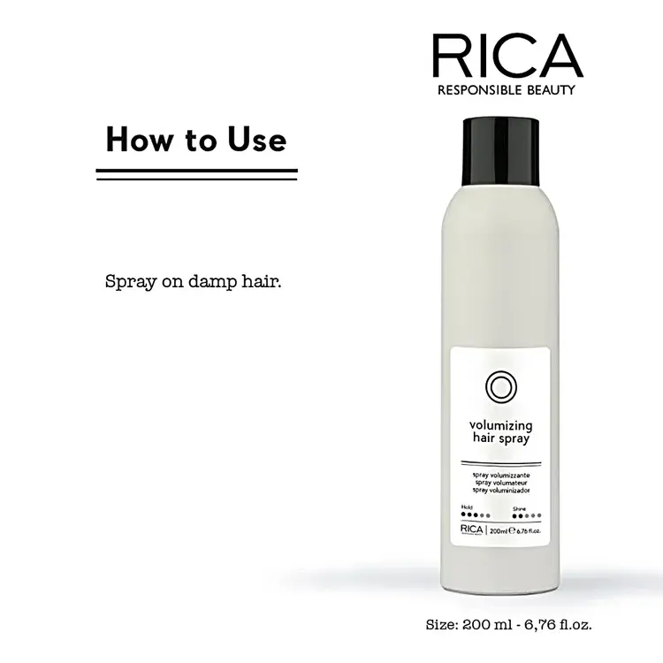 RICA Naturica | Volumizing Hair Spray - Spray Volumateur (200ml/6.76oz)